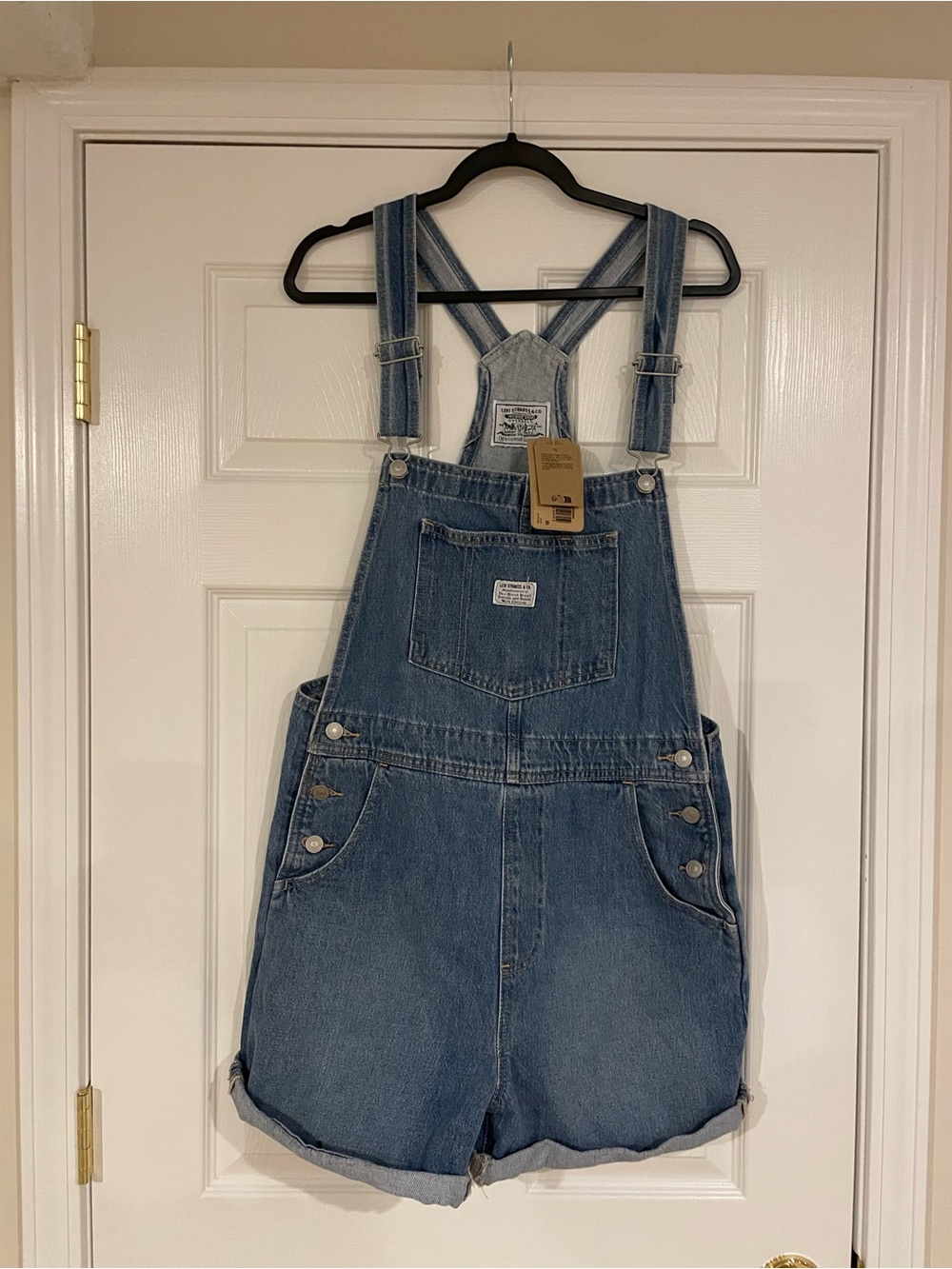 Classic Blue Denim Short Overalls - Levi’s